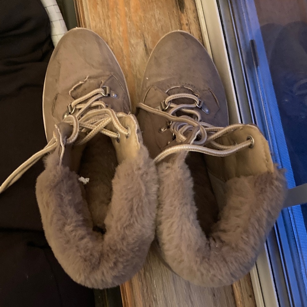 Madden Girl Tan Fur-Lined Winter Boots